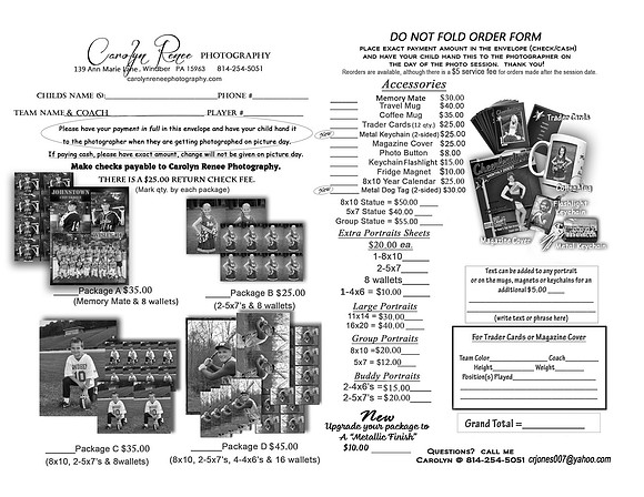 Sports Order Form 2023